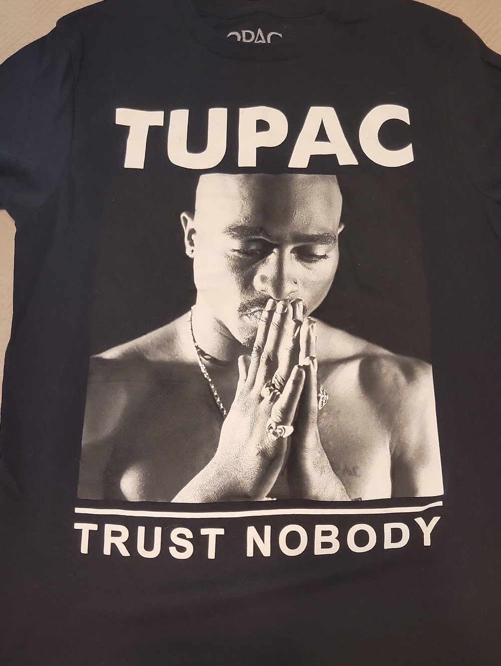 Tupac 'Trust Nobody' Black Graphic Tee